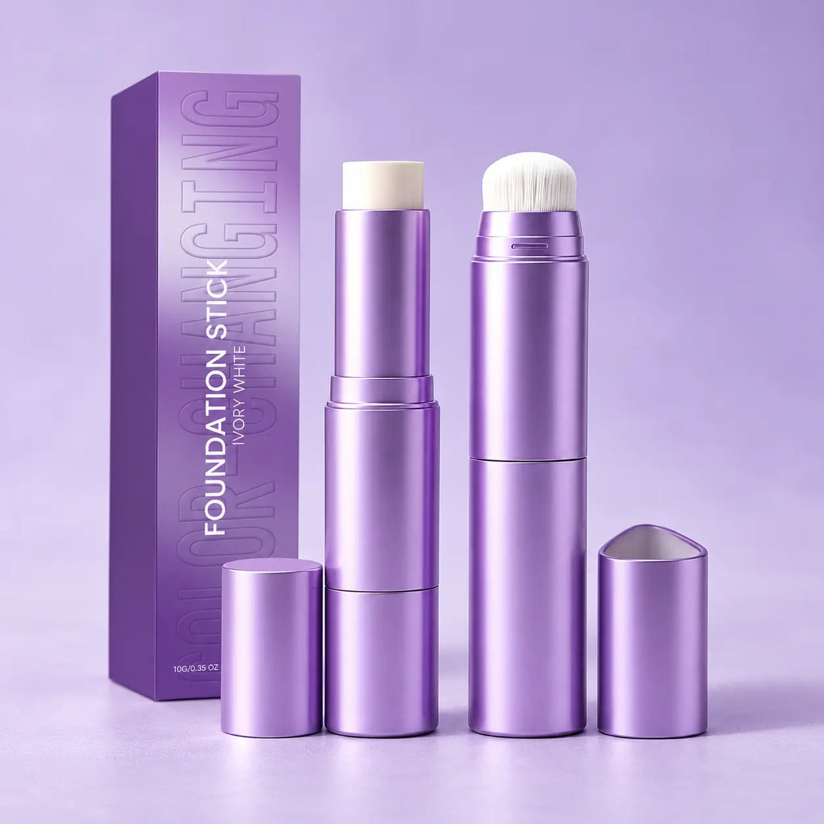 Creamy Foundation Stick with Built-In Blending Brush