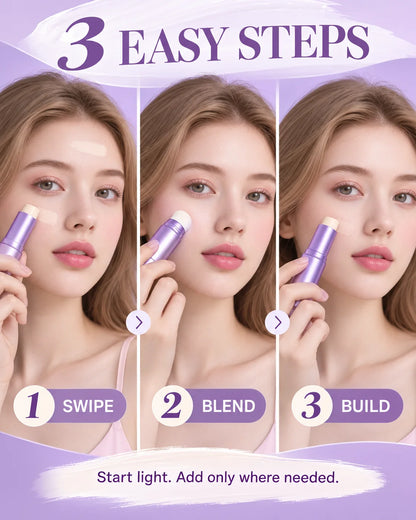Creamy Foundation Stick with Built-In Blending Brush